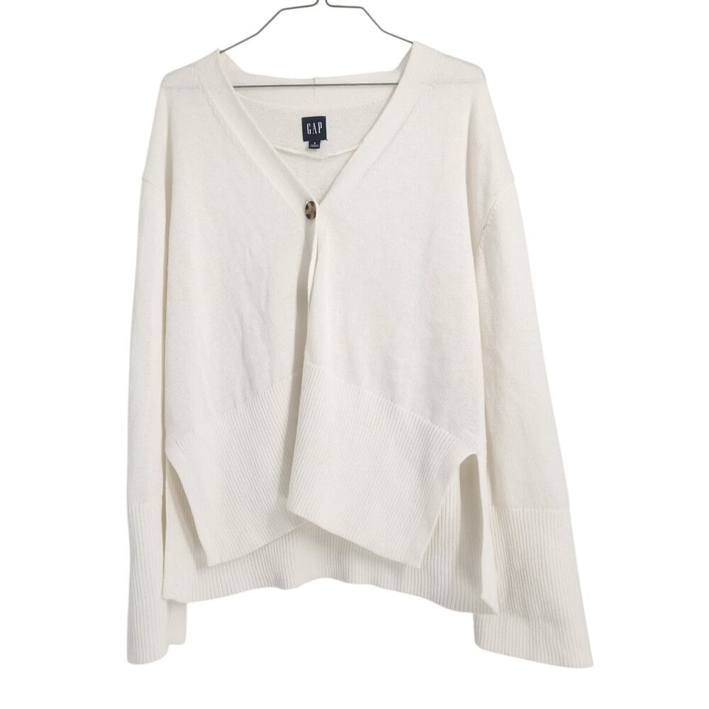 GAP Cream Colored Button Down Cardigan Womens Size Small S